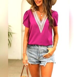 (M)🆕️🔥Apt 9🔥 Aline Embellished Top😍 Ptp 18"× L26"